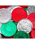Thompson Foiled Milk Chocolate Christmas Coins: 5LB Bag