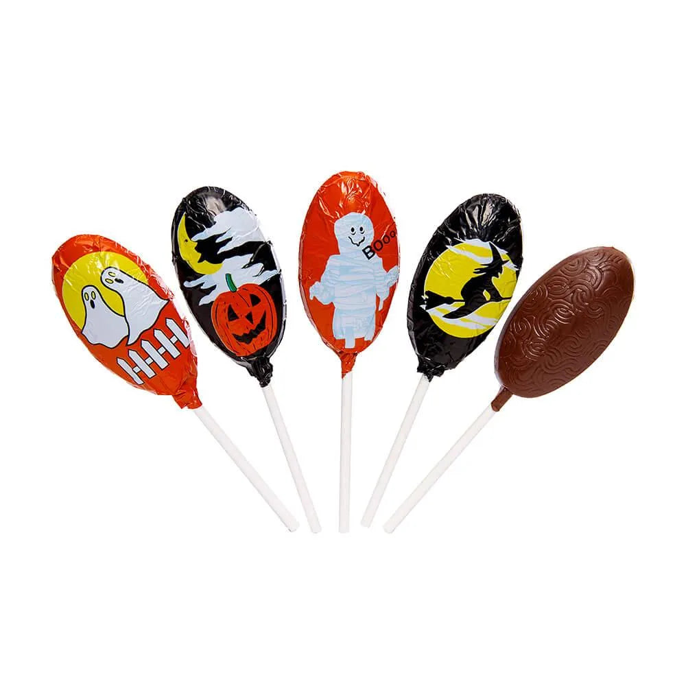 Thompson Foiled Milk Chocolate Halloween Pops 48Piece Display Candy