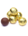 Thompson Gold Foiled Milk Chocolate Balls: 5LB Bag