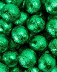 Thompson Green Foiled Milk Chocolate Balls: 5LB Bag