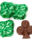 Thompson Green Foiled Milk Chocolate Shamrocks: 5LB Bag
