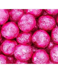 Thompson Pink Foiled Milk Chocolate Balls: 5LB Bag