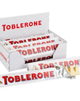 Toblerone White Chocolate Bars: 20-Piece Box
