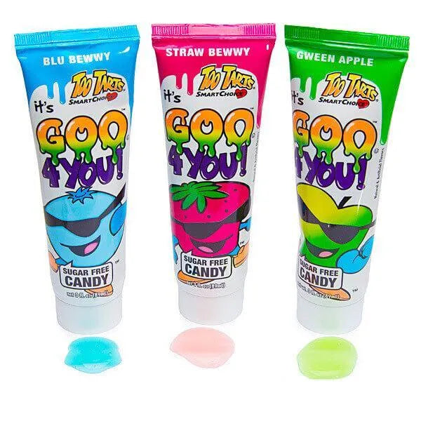 Too Tarts Goo 4 You Sour Liquid Candy Tubes 18Piece Box Candy Warehouse