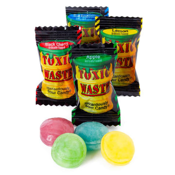Toxic Waste Sour Candy Packs: 240-Piece Tub - Candy Warehouse