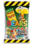 Toxic Waste Sour Gummy Bears Peg Bags: 12-Piece Box