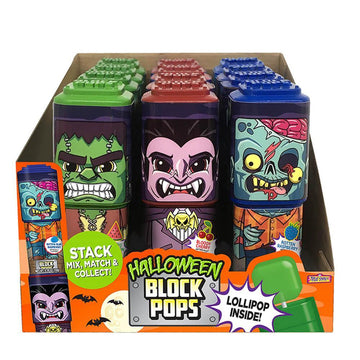 Treat Street Halloween Block Pops: 12-Piece Box - Candy Warehouse