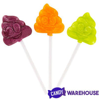 Treat Street Lolli-Poops Halloween Emoji Poop Lollipops: 60-Piece Bag - Candy Warehouse