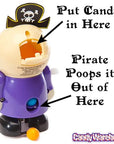 Treat Street Wind-up Pirate Candy Poopers: 3-Piece Set