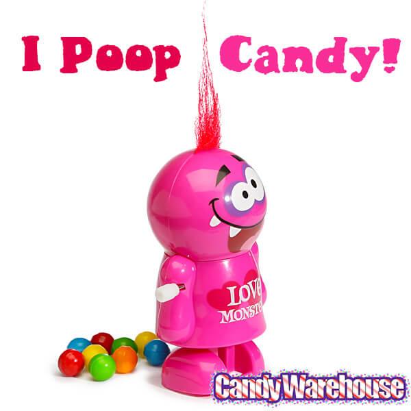 Treat Street Wind-up Valentine Love Monster Candy Poopers: 8-Piece Set - Candy Warehouse