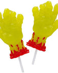 Treat Street Zombie Hand Gummy Lollipops: 12-Piece Box
