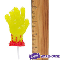 Treat Street Zombie Hand Gummy Lollipops: 12-Piece Box - Candy Warehouse
