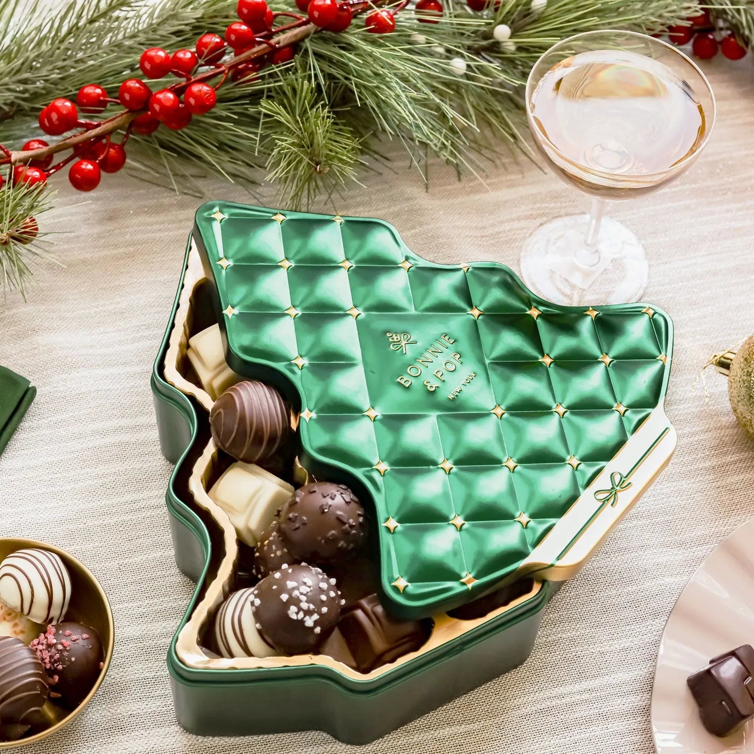 Bonnie and Pop Festive Forest Belgian Truffle Tree – Candy Warehouse