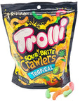 Trolli Sour Brite Crawlers Gummy Worms - Tropical: 9-Ounce Bag