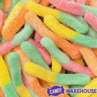 Trolli Sour Brite Crawlers Gummy Worms - Tropical: 9-Ounce Bag - Candy Warehouse