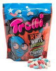 Trolli Sour Brite Crawlers Minis Gummy Worms - Red, White, and Awesome: 9-Ounce Bag