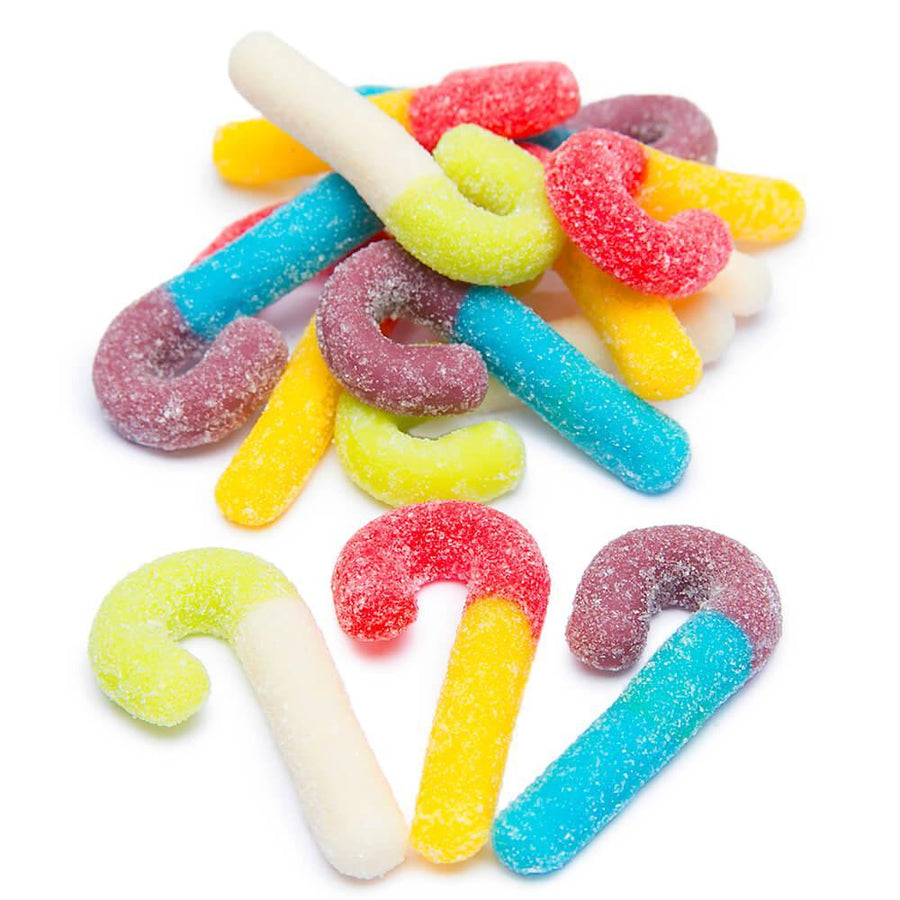 Trolli Sour Brite Mini Canes Jelly Candy Canes: 9-Ounce Bag - Candy Warehouse
