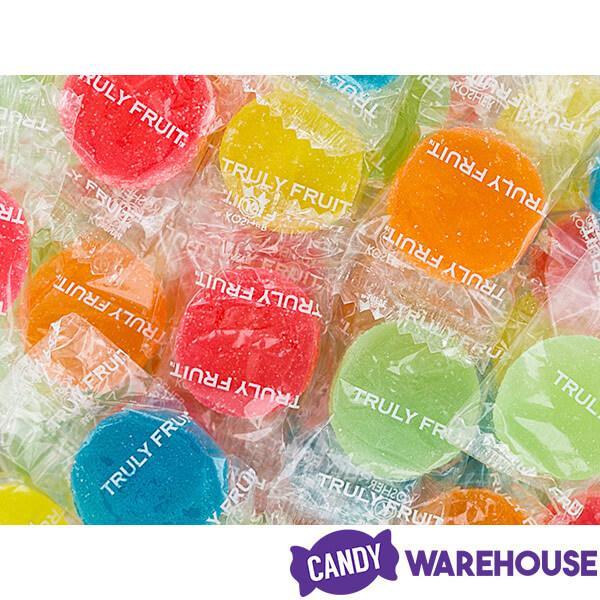 Truly Fruit Soft Jell Candy Discs: 100-Piece Tub - Candy Warehouse