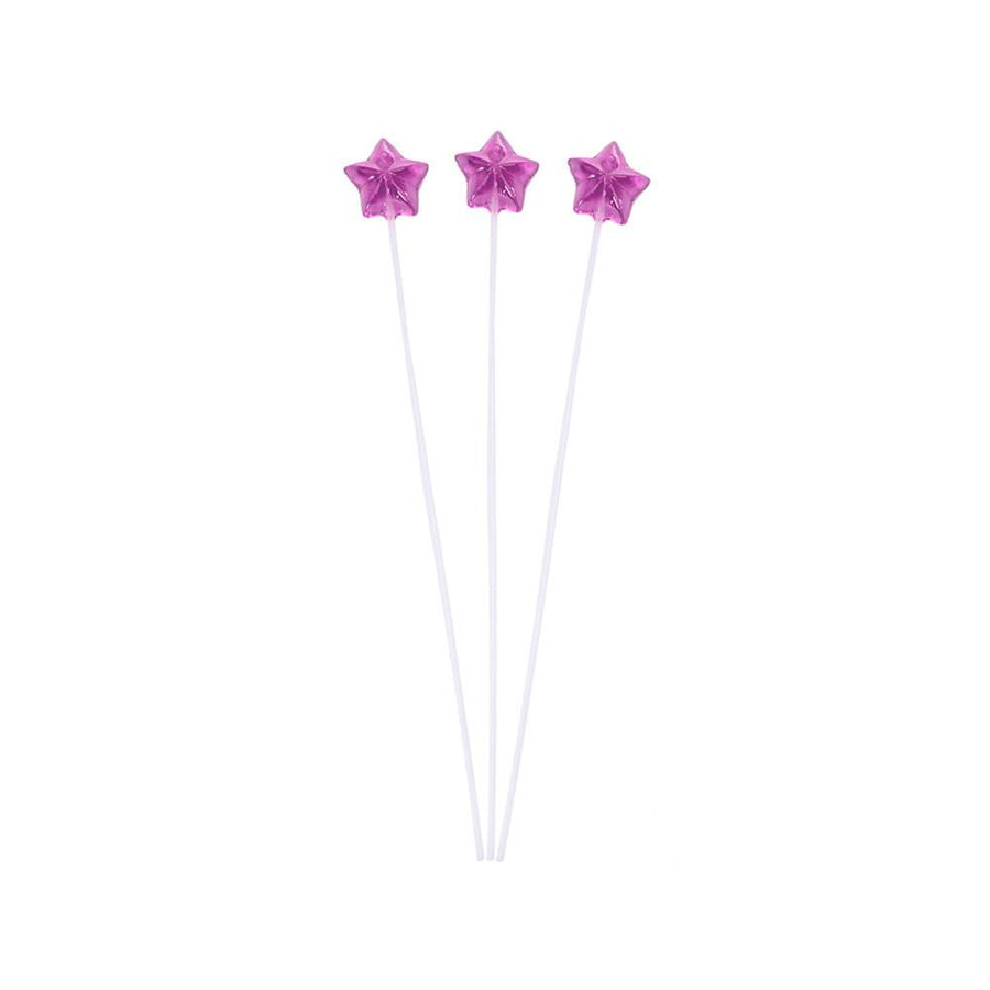 Twinkle Candy Star Lollipops - Purple: 120-Piece Bag - Candy Warehouse