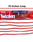 Twizzlers Extra Long Strawberry Licorice Twists Bulk Packs: 18-Piece Case