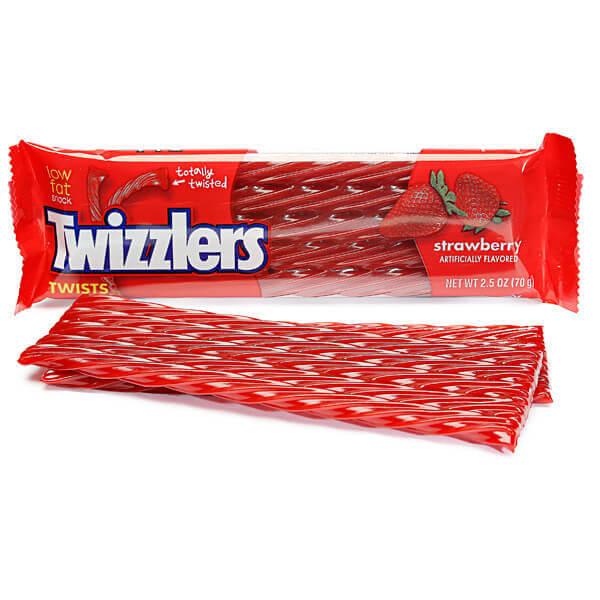 Twizzlers Strawberry Twists Candy Packs: 18-Piece Box