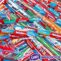 Twizzlers Twists Rainbow Candy Straws - Wrapped: 105-Piece Tub - Candy Warehouse