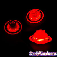 UFO Spinner Flashing Alien Flying Saucers with Candy: 12-Piece Display - Candy Warehouse