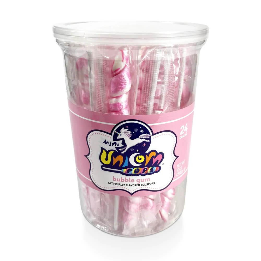 Unicorn Pops Twist Suckers - Light Pink: 24-Piece Jar - Candy Warehouse