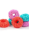Cosmic Candy Coated Mini Gummy Rings: 5LB Bag
