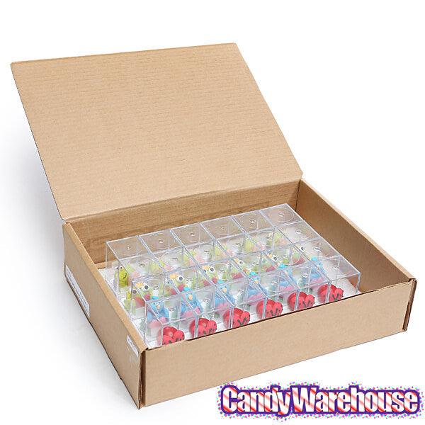 Valentine Bubblegum Buddies Candy Packs: 24-Piece Box