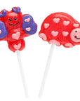 Valentine Bug Character Lollipops: 12-Piece Box