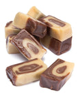 Vanilla & Chocolate Caramel Swirl Cubes: 2KG Bag
