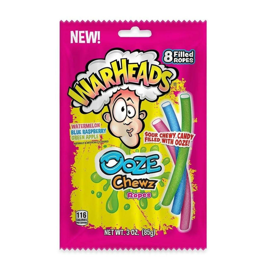 Warheads Ooze Chewz Ropes: 12-Piece Box - Candy Warehouse