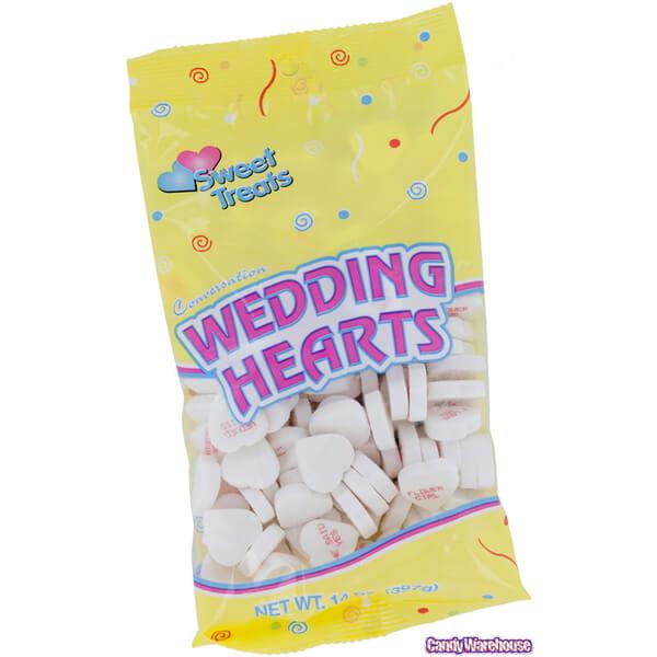 Wedding Conversation Candy Hearts: 14-Ounce Bag - Candy Warehouse