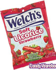 Welch's Soft Licorice Bites 5-Ounce Packs - Strawberry: 12-Piece Display