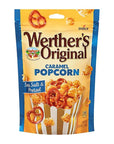 Werther's Original Caramel Popcorn with Sea Salt Pretzels Candy Packs: 6-Piece Box