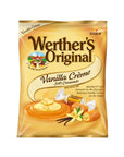 Werther's Original Vanilla Creme Soft Caramels 2.22-Ounce Peg Bags: 12-Piece Case