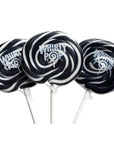 Whirly Pop 1.5-Ounce Swirl Suckers - Black: 24-Piece Display