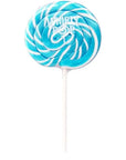 Whirly Pop 1.5-Ounce Swirl Suckers - Light Blue: 24-Piece Display