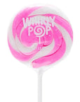 Whirly Pop 1.5-Ounce Swirl Suckers - Light Pink: 24-Piece Display