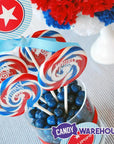 Whirly Pop 1.5-Ounce Swirl Suckers - USA: 24-Piece Display