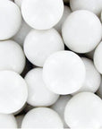 White 1-Inch Gumballs: 2LB Bag