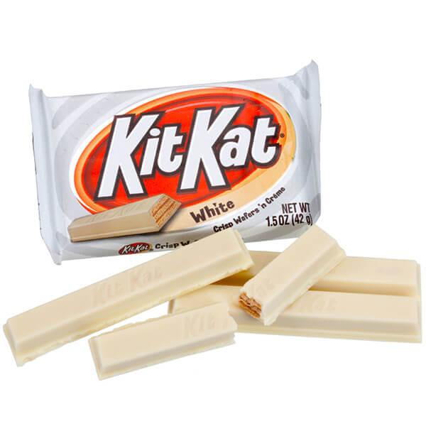 Hershey's White Chocolate Kit Kat Candy Bar - 24 count, 36 oz box