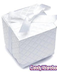 White Scalloped Favor Box Kits: 25-Piece Set