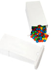 White Tin Tie Candy Bags: 100-Piece Box