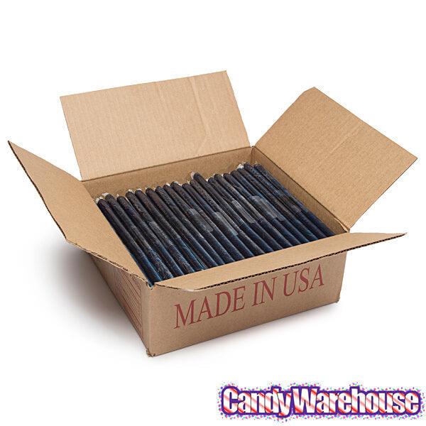 Wild Blueberry Hard Candy Sticks: 100-Piece Box - Candy Warehouse