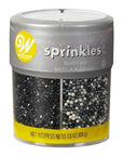 Wilton Black, White and Silver 4-Cell Sprinkle Mix: 3.8-Ounce Bottle