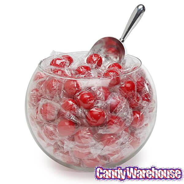 Wrapped 1-Inch Gumballs - Apple Red: 200-Piece Bag - Candy Warehouse