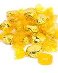 Wrapped Hard Candy Ovals - Yellow - Lemon: 5LB Bag