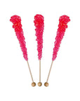 Wrapped Rock Candy Crystal Sticks - Pink: 120-Piece Case